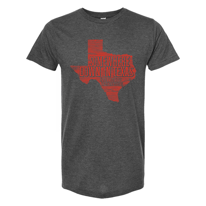 Somewhere Down in Texas Tee - Grey - Jason Boland & the Stragglers